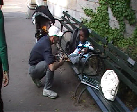 Harvey & Dave at Central Park doing enviromental training