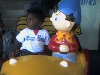 Harvey in noddy car